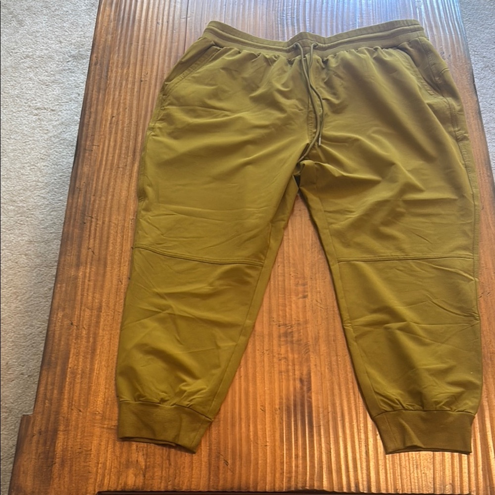 Old Navy Green Jogger Track Pants with Elastic Waistband